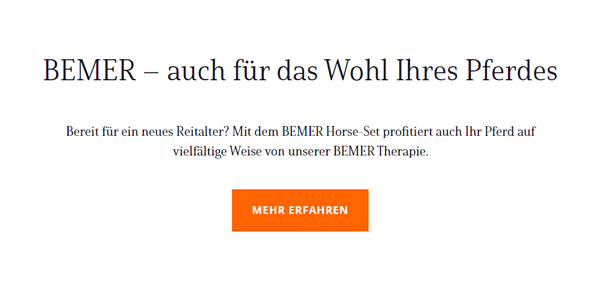 BEMER Pferde für  Mammern