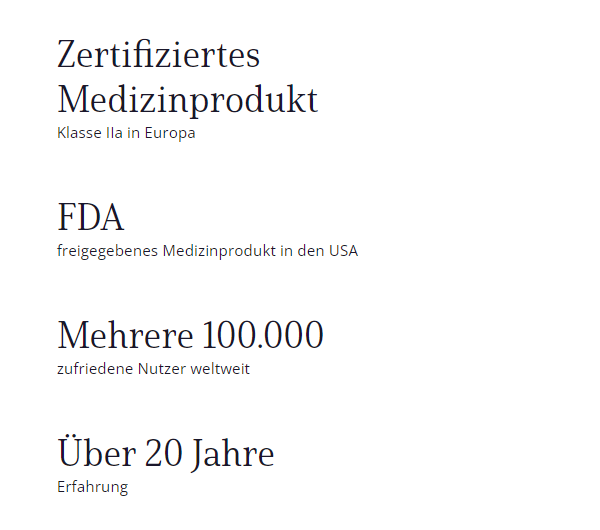 BEMER Zertifiziertes Medizinprodukt 